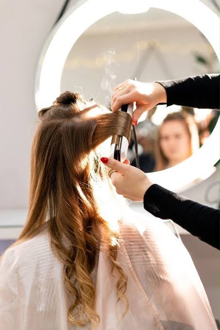 Luxury blowout styling at the studio